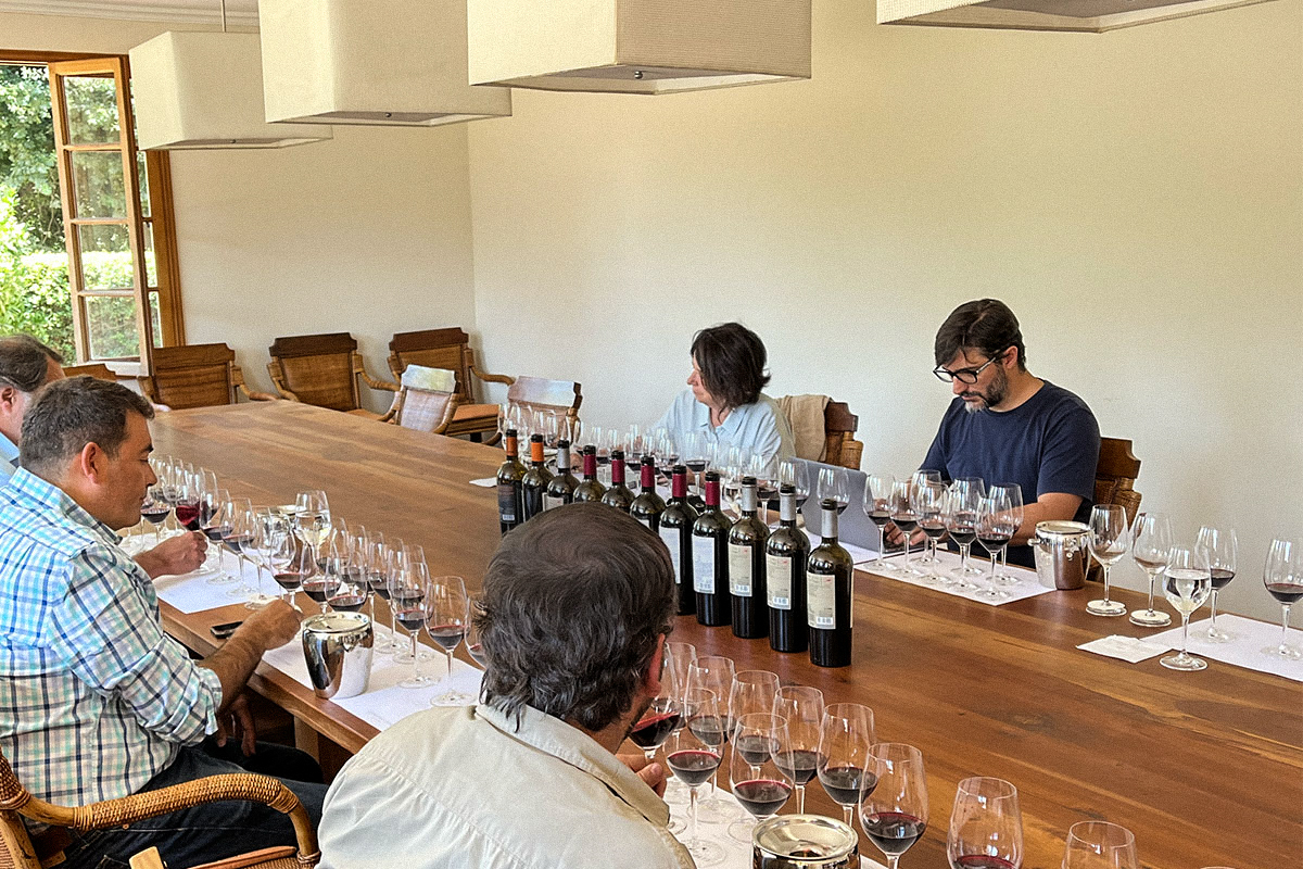 Don Melchor participated in the tastings with Joaquín Hidalgo in Chile